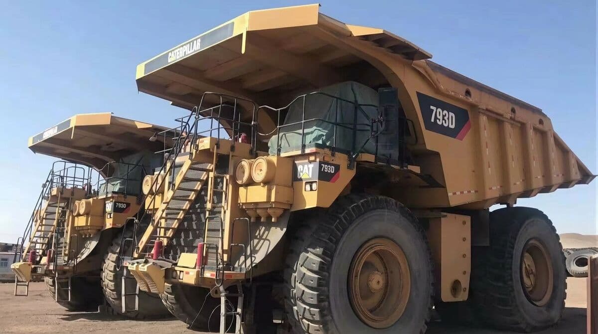 Heavy-duty diesel haul truck — the legacy installed base the intelligence layer measures